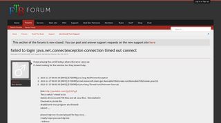 
                            7. failed to login java.net.connectexception connection timed out ...