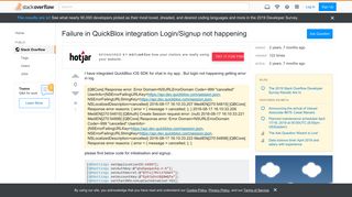 
                            4. Failure in QuickBlox integration Login/Signup not happening ...