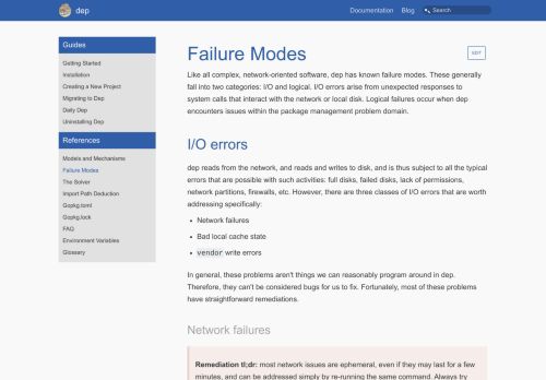 
                            12. Failure Modes · dep