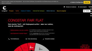 
                            2. Fair Flat - Die verbrauchsabhängige Flatrate | congstar