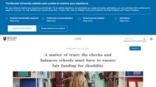 
                            13. Fair funding for disability in schools - Monash Lens
