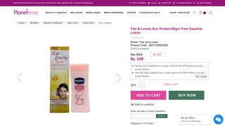 
                            10. Fair & Lovely Sun Protect fairness protection SPF 15, 80gm ...