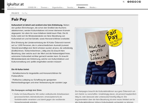 
                            8. Fair Pay | IG Kultur