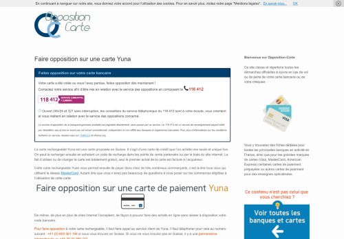 
                            3. Faire opposition sur une carte de paiement Yuna To Go : La procédure