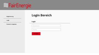 
                            7. FairEnergie: Login Bereich