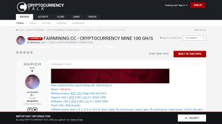 
                            2. Fairmining.cc - Cryptocurrency mine 100 GH/s - ...