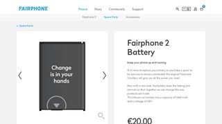
                            13. Fairphone 2 Battery | Fairphone shop