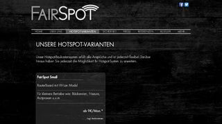 
                            3. fairspot | HOTSPOT-VARIANTEN