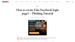 
                            13. Fake Facebook login page - How to create Phishing Website? - Hacker9