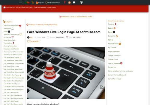
                            9. Fake Windows Live Login Page At softmisc.com - Online ...