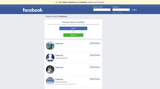 
                            2. Fakebook Profiles | Facebook