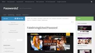 
                            4. FakeDrivingSchool Password | PasswordsZ