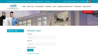 
                            11. Fakeeh College for Medical Sciences - Member Login