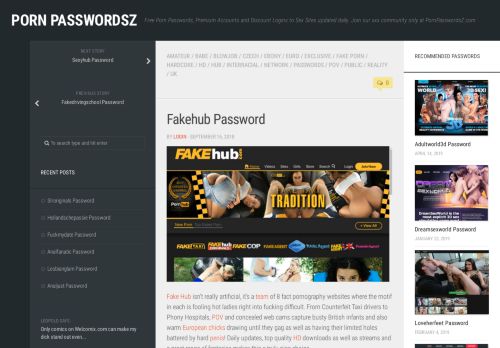 
                            9. Fakehub Password – Porn PasswordsZ