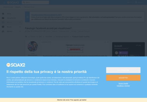 
                            1. Fakelogin facebook accedi per visualizzare? | Sciax2.it Forum