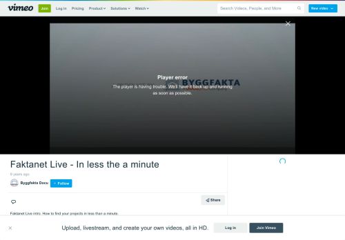 
                            10. Faktanet Live - In less the a minute on Vimeo