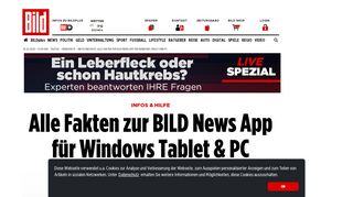 
                            11. Fakten zur BILD News App für Windows Tablet und PC - Bild.de
