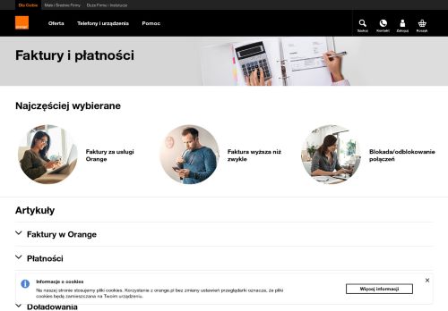 
                            3. Faktury i płatności | Orange Polska