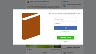 
                            8. Fakulta humanitních studií UTB ve Zlíně - Facebook