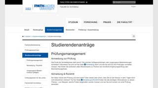 
                            8. Fakultät für Architektur - Studierendenanträge - RWTH AACHEN ...