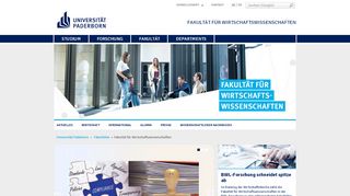 
                            13. Fakultät für Wirtschaftswissenschaften (Universität Paderborn)