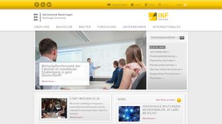 
                            5. Fakultät INF: Startseite - Hochschule Reutlingen