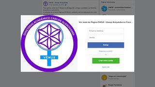 
                            12. Fala galera, tudo bom? Estamos... - DACA - Unesp Araçatuba ...