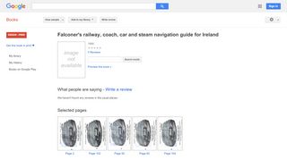 
                            13. Falconer's railway, coach, car and steam navigation guide for Ireland - Google Books-Ergebnisseite