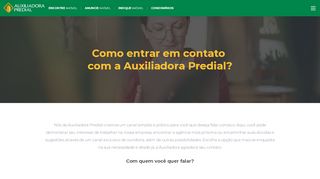 
                            8. Fale Conosco - Imobiliária Auxiliadora Predial