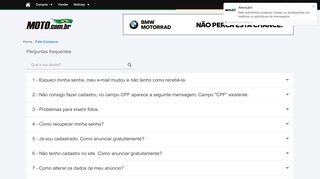 
                            6. Fale Conosco - Moto.com.br