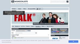 
                            12. Falk Episodenguide – TV Wunschliste