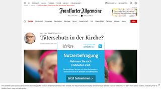 
                            6. Fall Franz-Peter Tebartz-van Elst: Kirchlicher Täterschutz? - FAZ