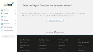 
                            5. Fallen bei 7digital Gebühren wie bei einem Abo an? - tolino ...