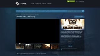 
                            12. Fallen Earth Free2Play on Steam