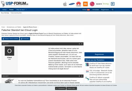 
                            7. Falscher Standort bei iCloud Login - USP-Forum