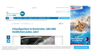 
                            7. Falschparken in Karlsruhe: 200.000 Knöllchen jedes Jahr! | ka-news