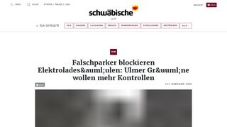 
                            8. Falschparker blockieren Elektroladesäulen: Ulmer Grüne wollen mehr ...