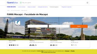 
                            4. FAMA Macapá 2019 - Bolsas de até 40% | Quero Bolsa