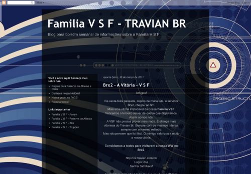 
                            11. Familia V S F - TRAVIAN BR: Março 2011