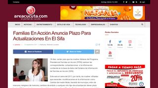 
                            8. Familias En Acción Anuncia Plazo Para Actualizaciones En El Sifa ...