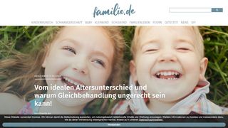 
                            13. Familie.de: Online-Ratgeber zu Kindererziehung von Baby bis Teenie