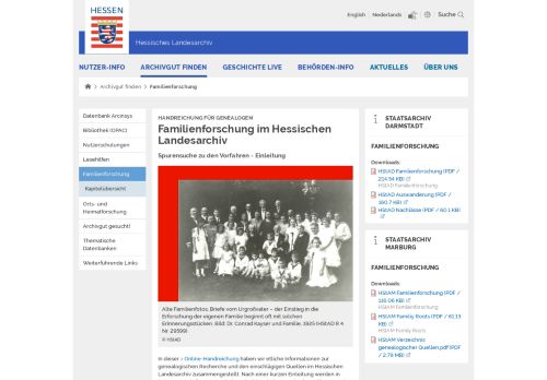 
                            9. Familienforschung im Hessischen Landesarchiv | Hessisches ...