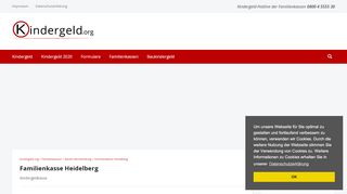 
                            12. Familienkasse Heidelberg - Kindergeldkasse