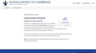 
                            7. Family Access - School District of Cambridge