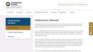 
                            7. Family Access - Skyward / Family Access Home