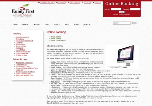 
                            2. Family First Credit Union - Online Banking