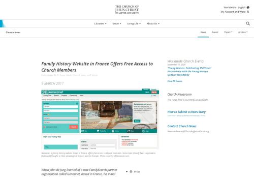 
                            8. Family History Website in France Offers Free Access to Church ...
