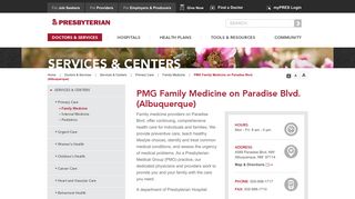 
                            6. Family Medicine | Paradise Blvd. | Presbyterian Healthcare Services