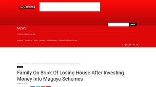 
                            10. Family On Brink Of Losing House After Investing Money Into Magaya ...