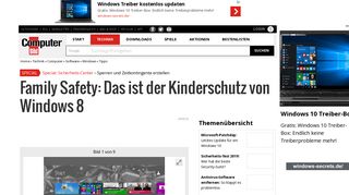 
                            8. Family Safety: Das ist der Kinderschutz von Windows 8 - Bilder ...